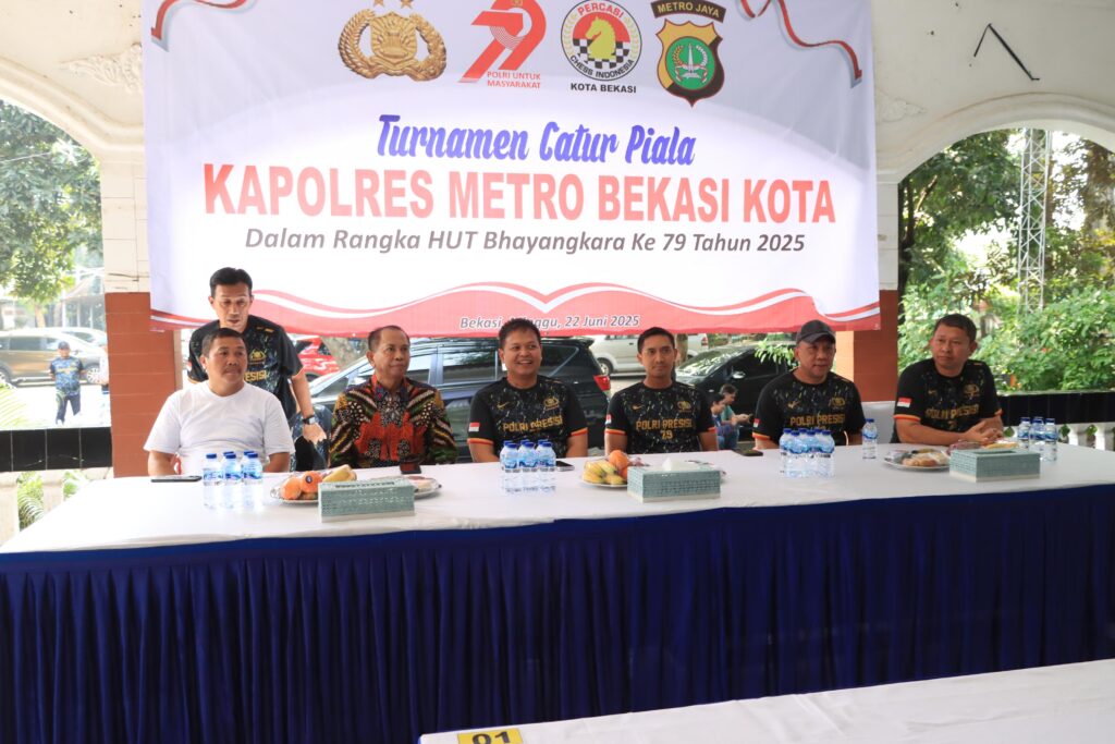 TURNAMEN CATUR PIALA KAPOLRES METRO BEKASI KOTA SEMARAKI HUT BHAYANGKARA KE-79 TAHUN 2025.