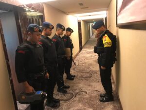 Brimob Polda Metro Jaya Siaga Penuh Amankan Kunjungan Delegasi Turkish Gendarmerie.