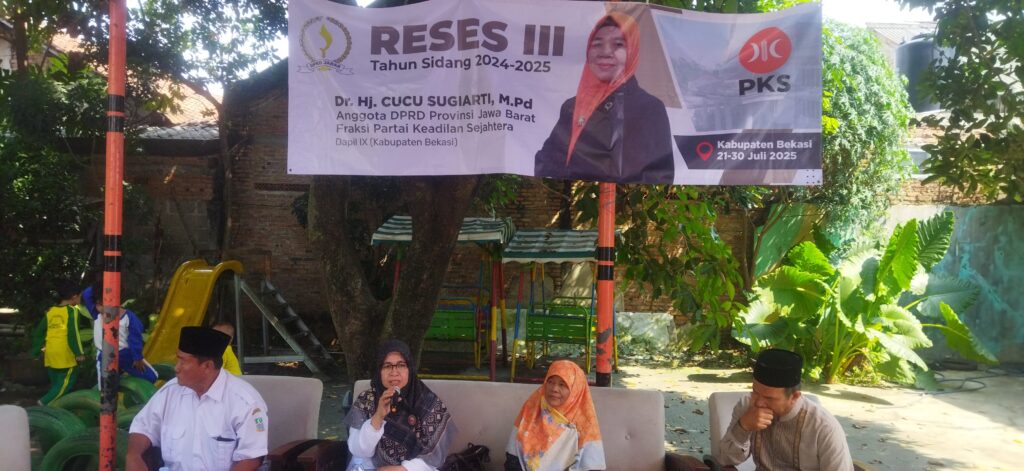 Anggota DPRD Jawa Barat Fraksi PKS, Dr. Hj. Cucu Sugiarti. M.Pd Gelar Reses III di Tambun Selatan Kabupaten Bekasi
